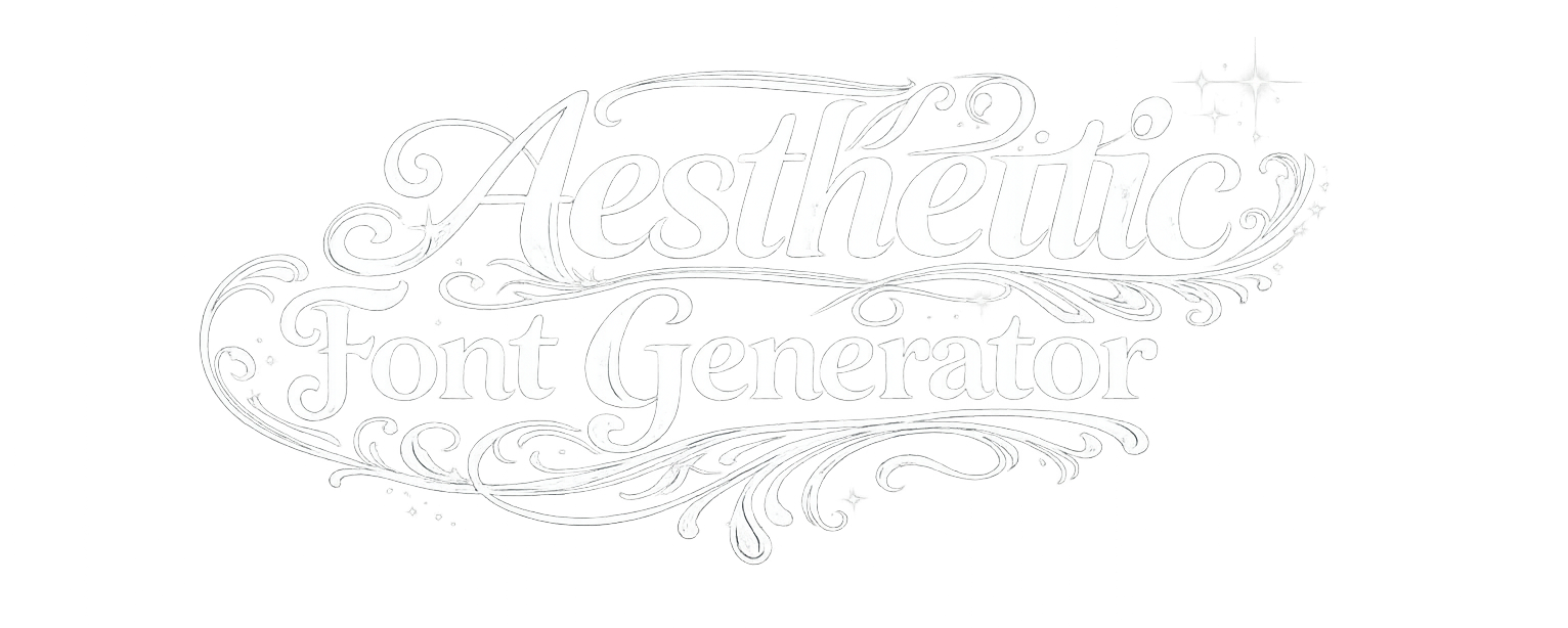 Aesthetic fonts